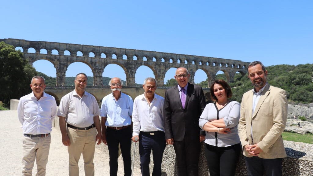 Signature Convention de partenariat OGEBC Ville dArlesEPCC Pont du Gard jeudi 21 juin 2018