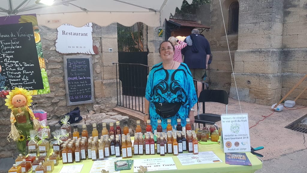 Corinne velours de vinaigre vers pont du gard