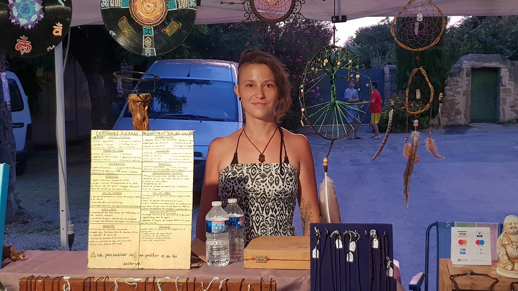 Marché Nocturne 2018 à Saint Hilaire d'Ozilhan Lucile Ciole Création