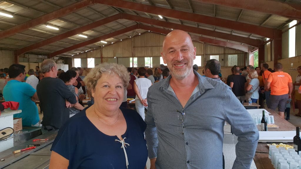 Lancement de la Fête Votive 2018 à Vers Pont du Gard Maire et denise Fort Vers 2018