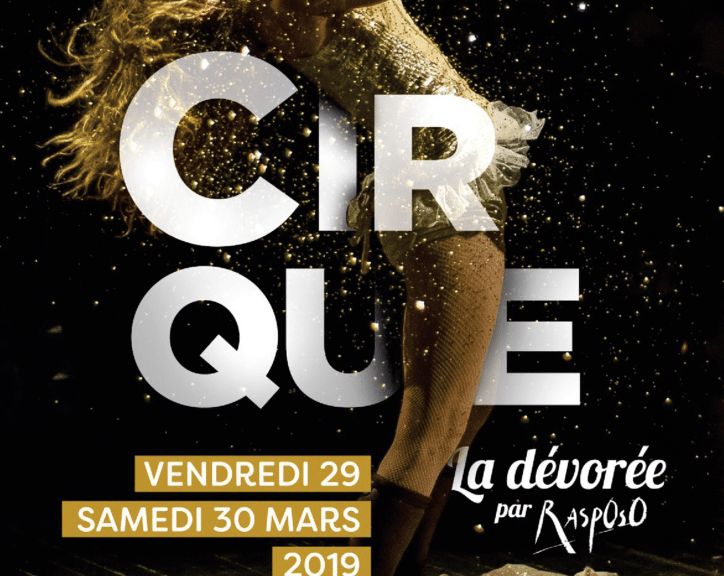 Affiche Cirque Rasposo La Dévorée 29 et 30 mars 2019