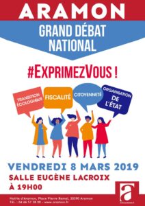 Grand Débat National Aramon le 08 Mars 2019