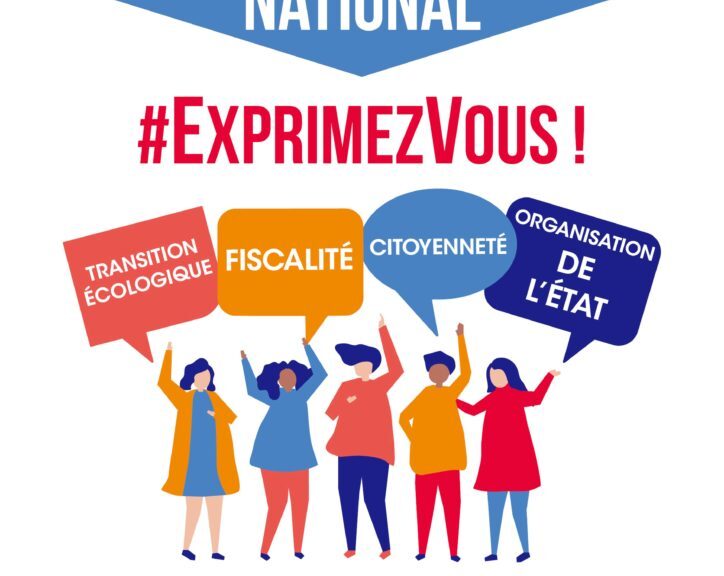 Affiche Grand Débat National Aramon