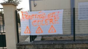 Suite à la décision de la Fermeture d'une classe de l'école de Fournès