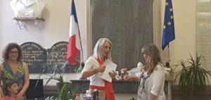 Départ à la retraite et Mutation à la Mairie de Montfrin Discours de Marie-Noëlle Lemme ©Radio RG30