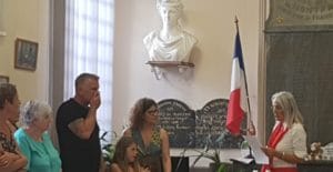 Départ à la retraite et Mutation à la Mairie de Montfrin Discours de Marie-Noëlle Lemme ©Radio RG30