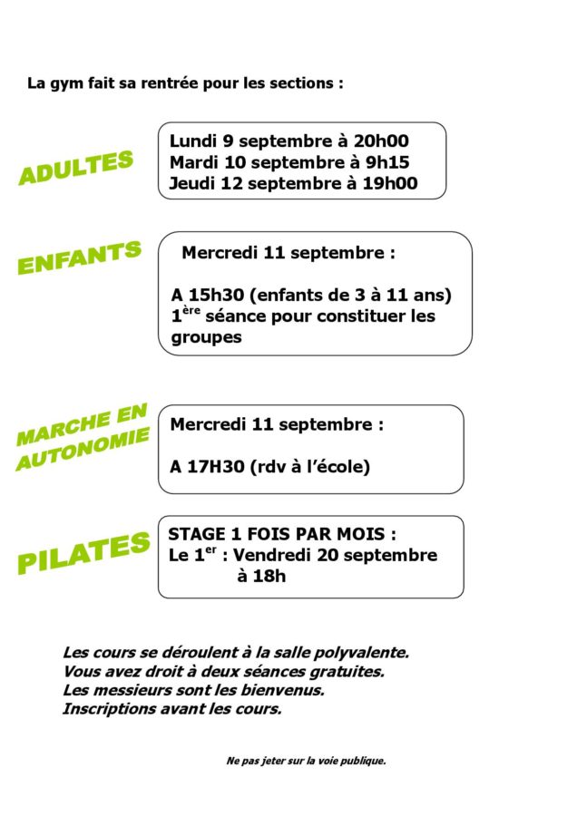 La GV de Comps fait sa rentrée 2019-2020 La GV de Comps fait sa rentrée 2019-2020