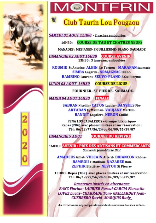 Course taus et chatres neufs 2020 Course taus et chatres neufs 2020