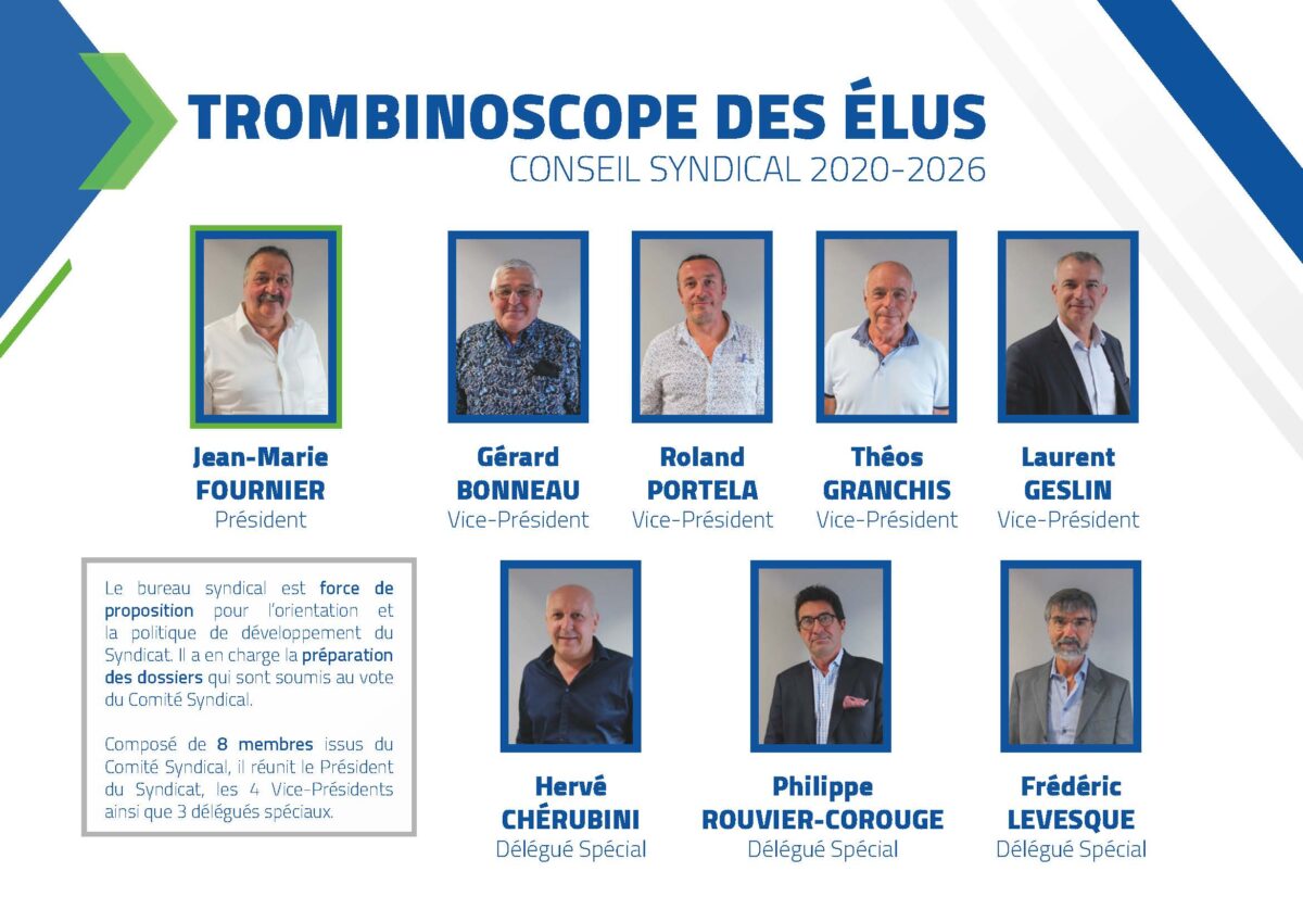 Le Conseil Syndical de Sud Rhône Environnement a procédé à l’élection de son Président Trombinoscope2020 26 Page 1