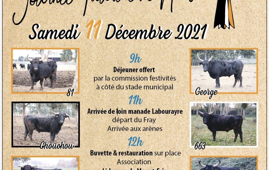 Journee Taurine de Noel 2021 Montfrin