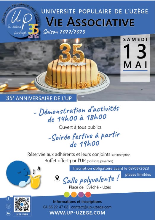 RG30 ET VOUS : l'UP fête ses 35 ans lup fete ses 35 ans le 13 mai 2023