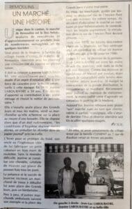 Les Remoulinois d'hier et d'aujourd'hui Article sur le premier marche de remoulins