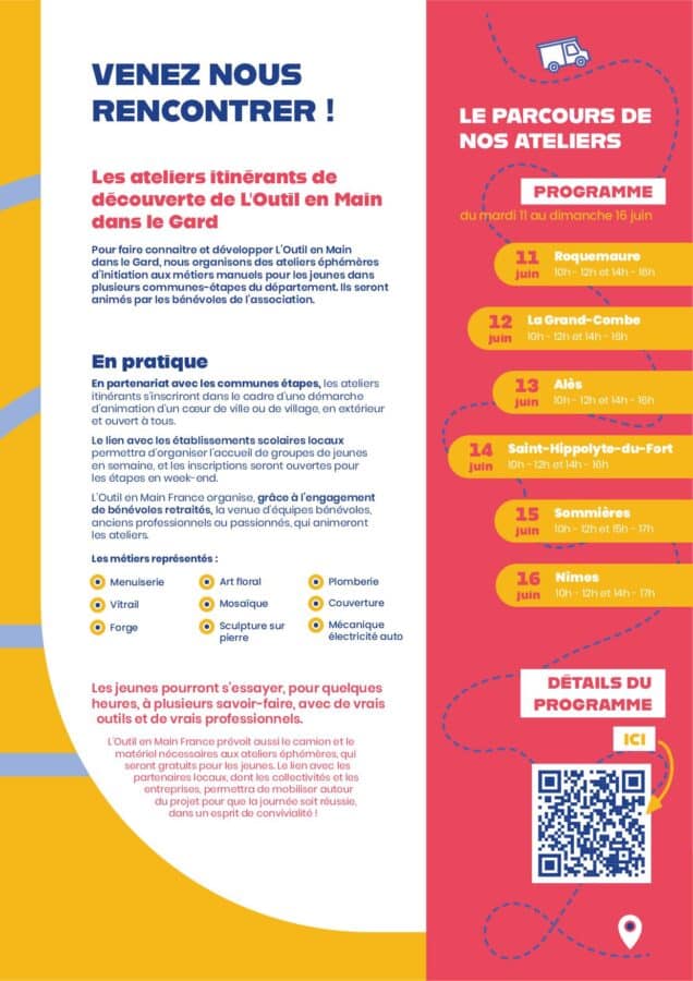 Les ateliers itinerants de loutil en main juin 2024