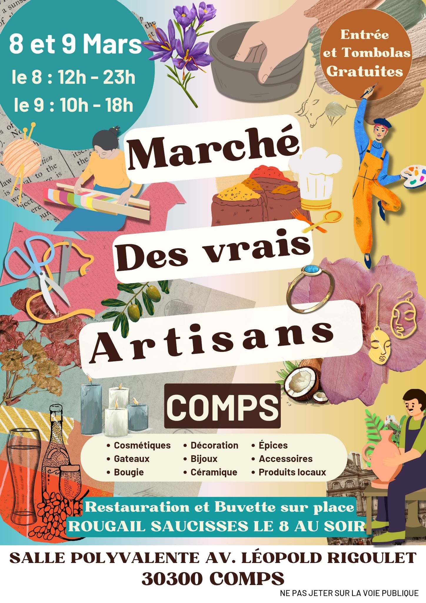 RG30 ET VOUS : Marché de vrais artisans à comps le 8 et 9 mars 2025 Marche de vrais artisans a comps le 8 et 9 mars 2025